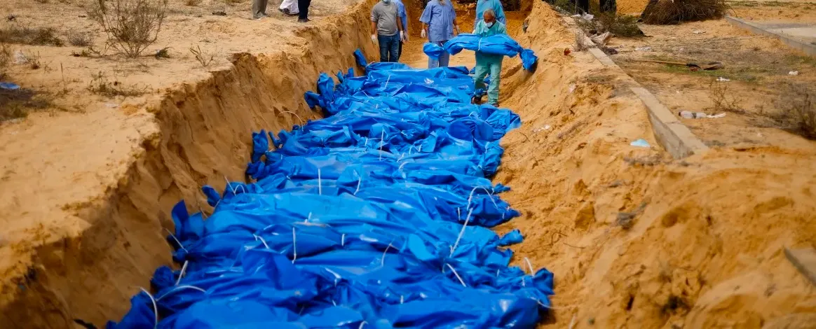 Mass graves in Gaza